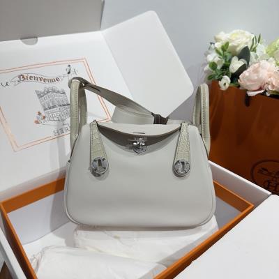 cheap quality Hermes Lindy mini 19cm Swift touch Pearl Grey PHD